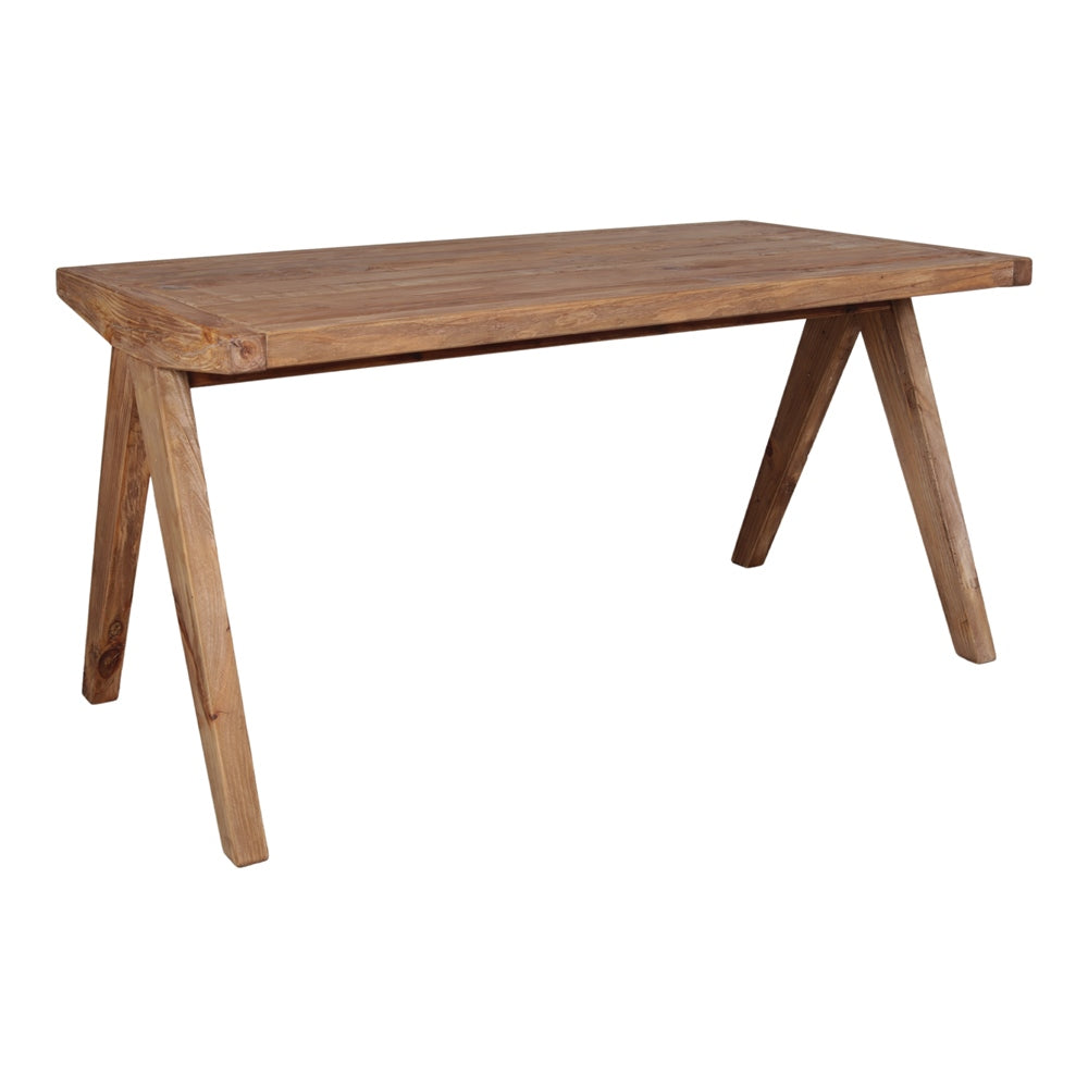 Mesa de comedor mediterránea de pino reciclado Matteo