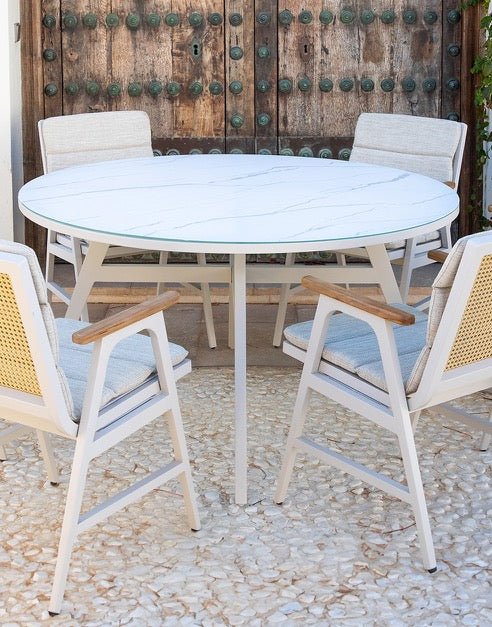 Mesa de Exterior Redonda Berd - #pino_y_jacaranda#