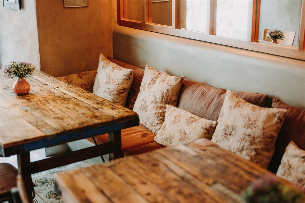Mesa plegable de madera envejecida Thomas