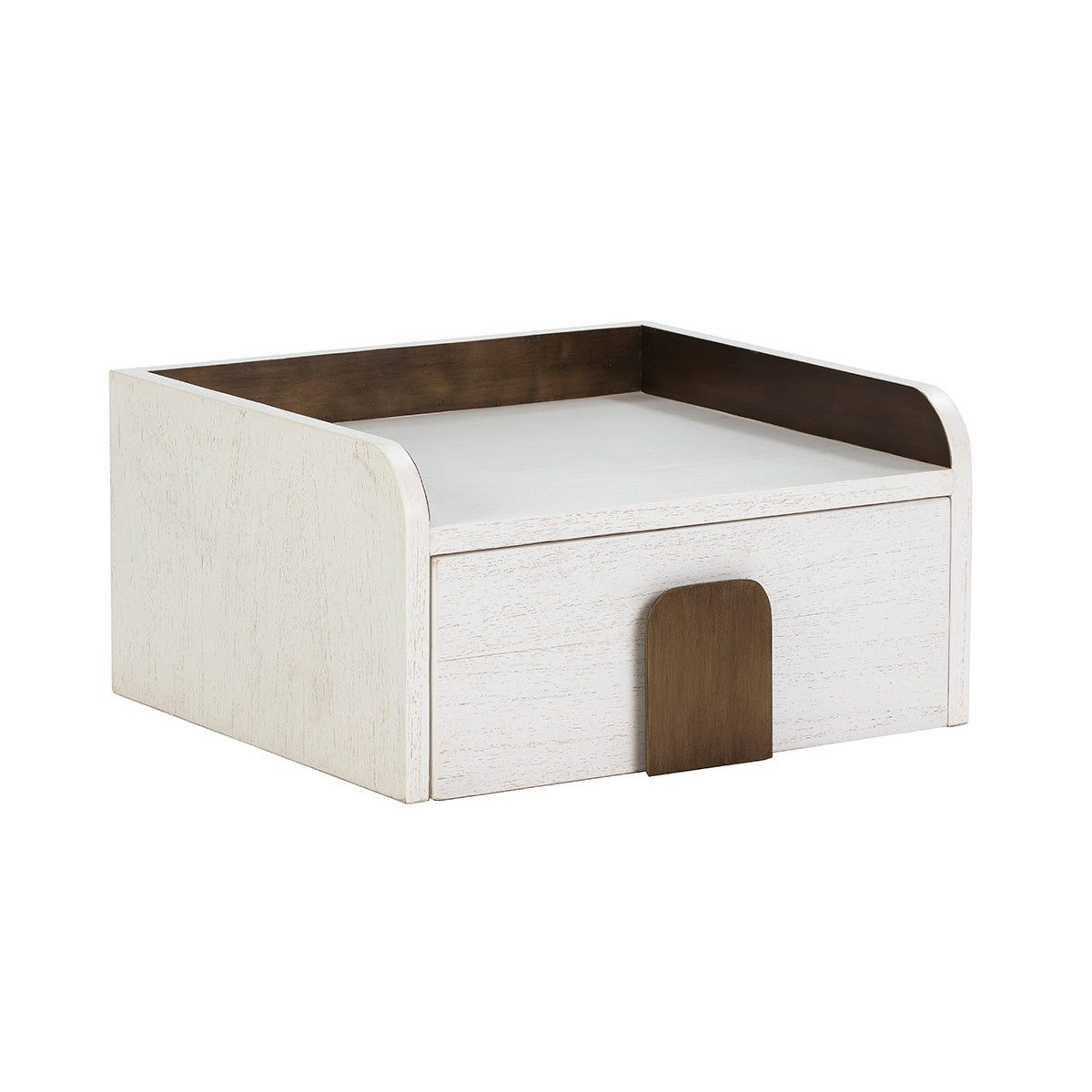 Mesita de noche de madera de cedro Biella