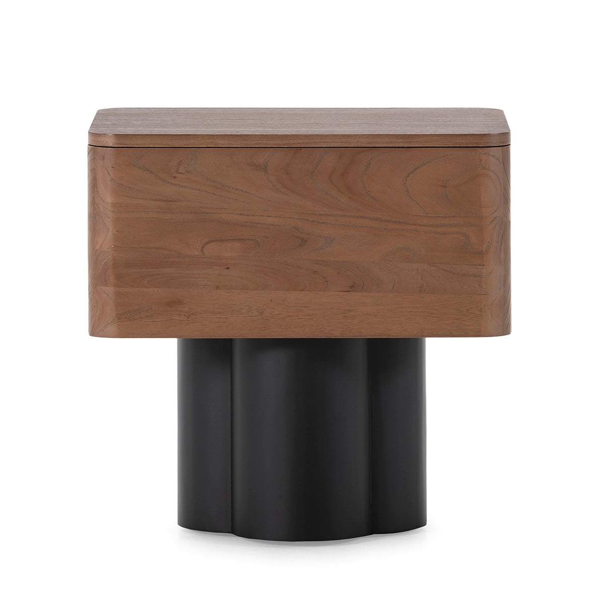 Mesita de noche de madera de olmo Portalegre