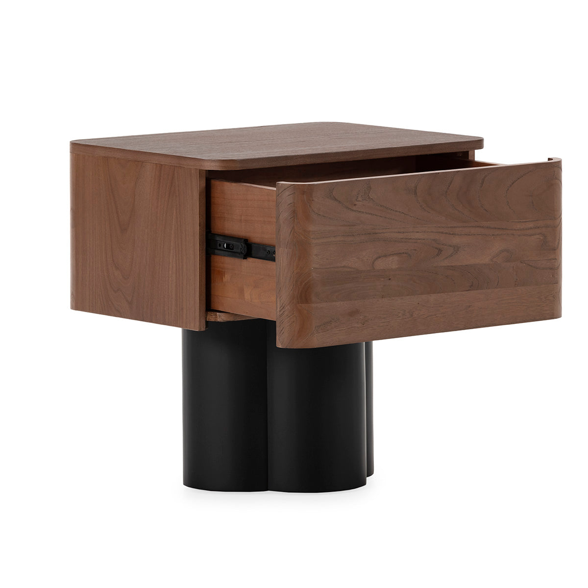 Mesita de noche de madera de olmo Portalegre