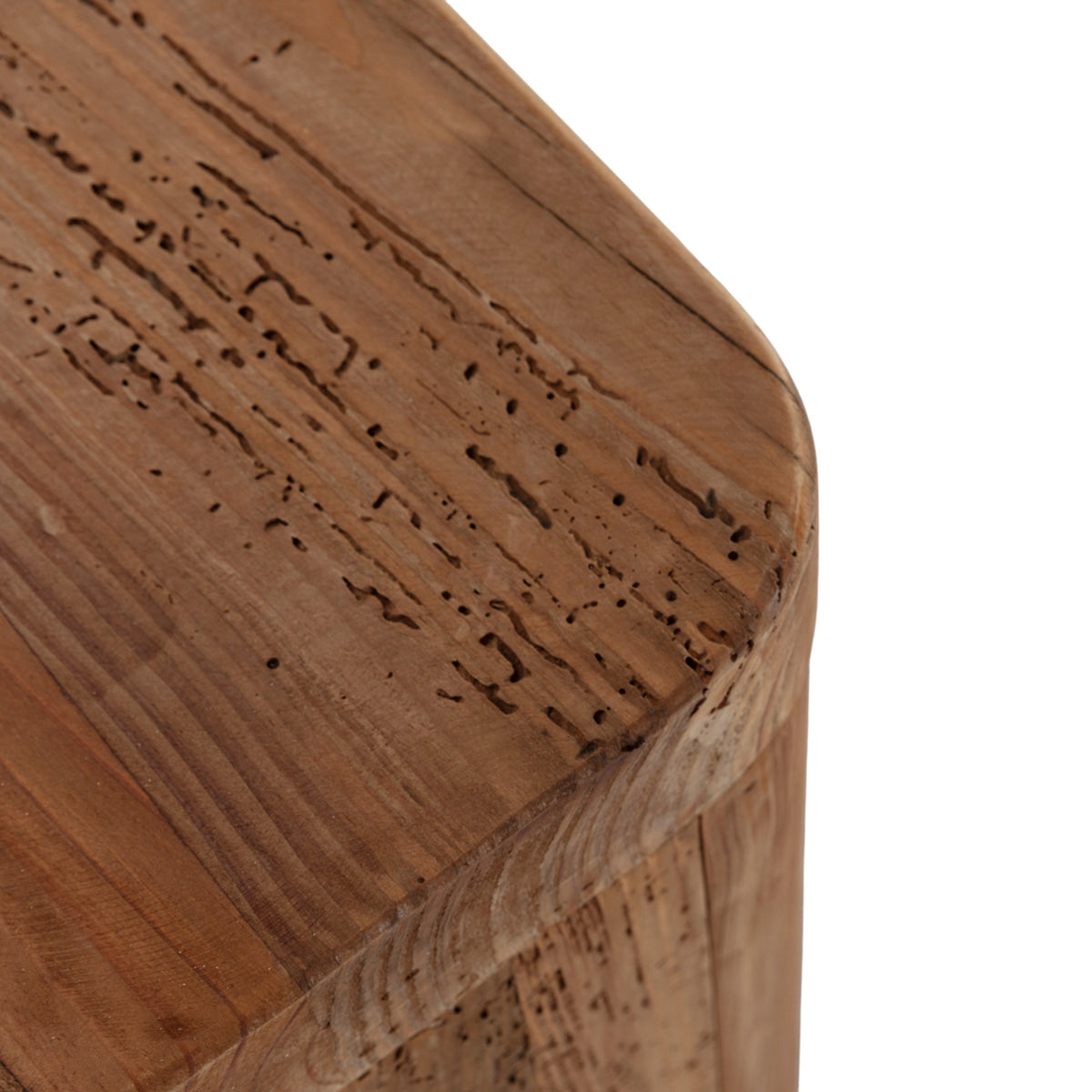 Mesita de noche de madera de pino recuperado Novelda