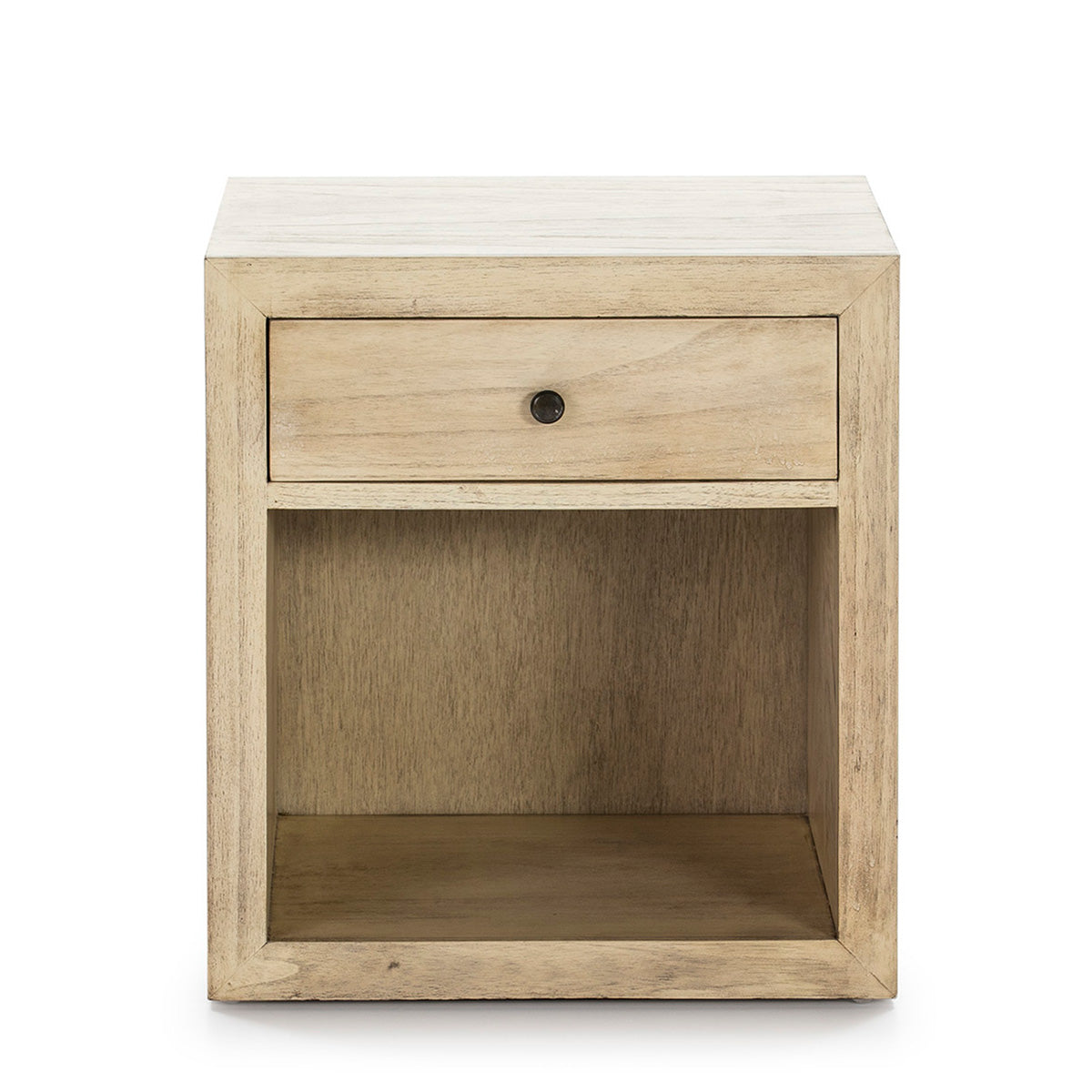 Mesita de noche de madera Marroquina
