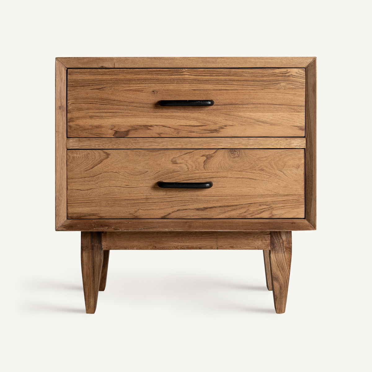 Mesita de noche de madera recuperada Zoagli