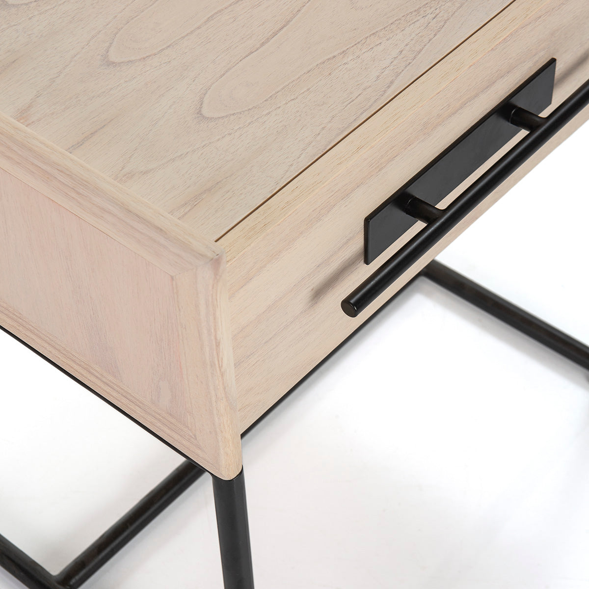 Mesita de noche de madera y metal Segrate