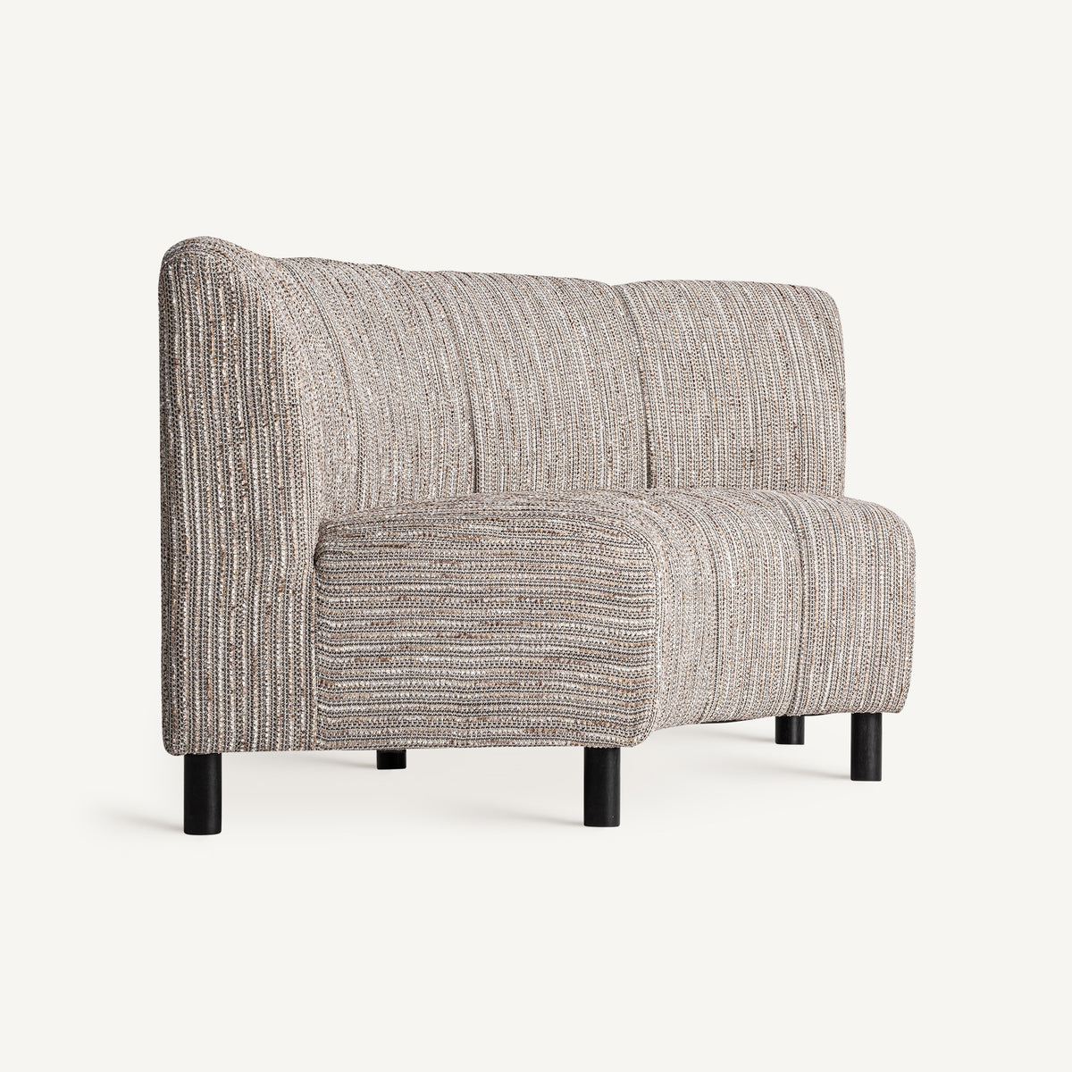 Módulo central de sofá tapizado beige Zuara