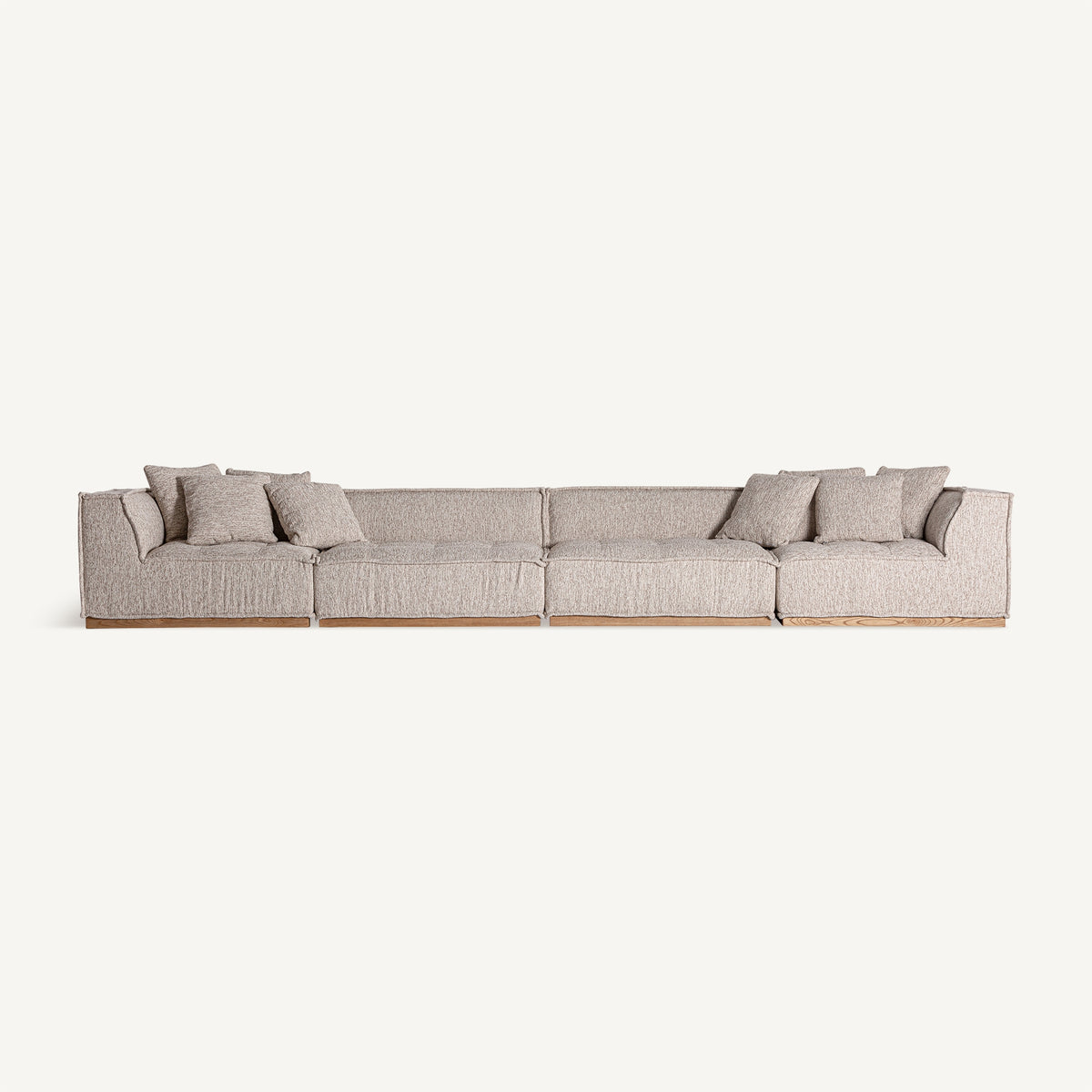 Módulo central de sofá tapizado Ferragudo beige