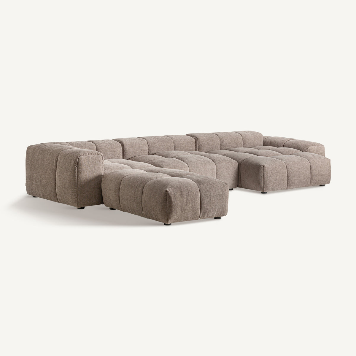 Módulo de sofá esquinero tapizado beige Korčula 155 cm