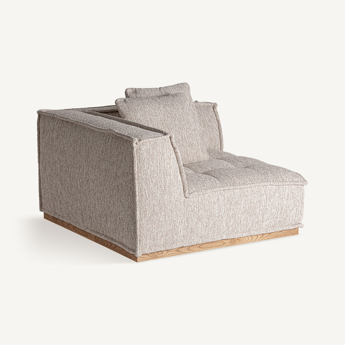 Módulo esquinero de sofá tapizado Ferragudo beige