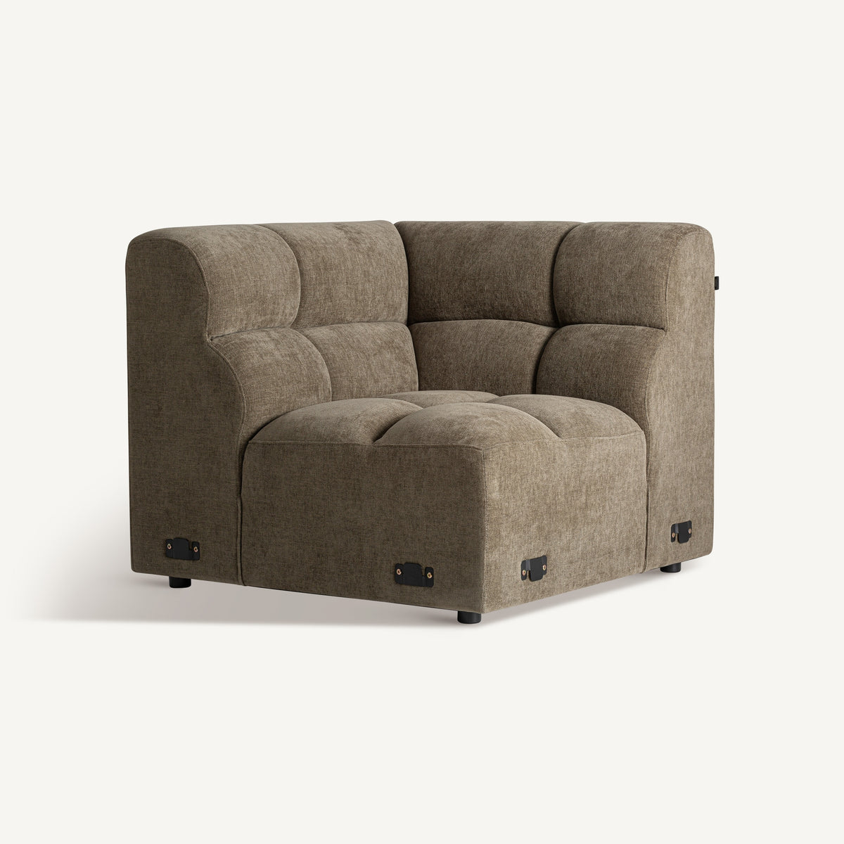 Módulo esquinero de sofá tapizado verde Marchica 98 x 98 cm