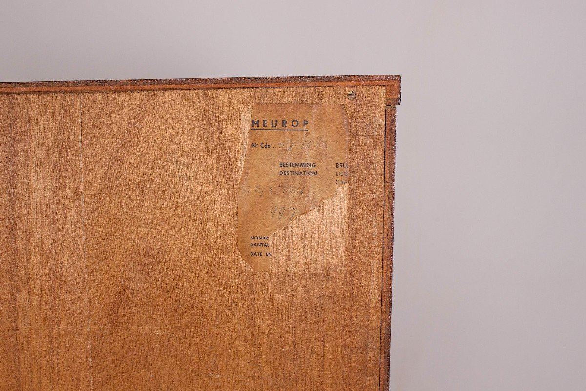 Mueble bar secreter vintage 1293 de Pierre Guariche para Meurop