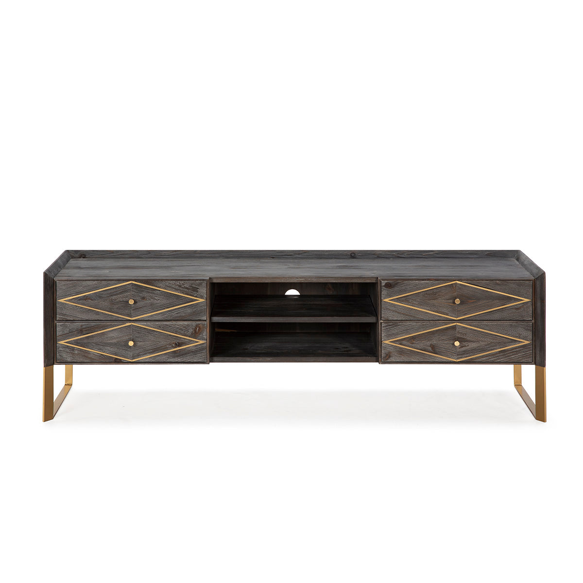 Mueble de TV de madera y metal Budva