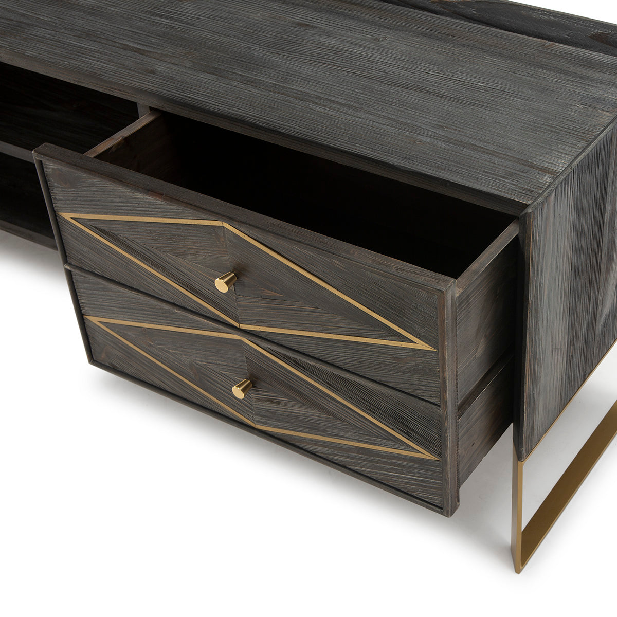 Mueble de TV de madera y metal Budva