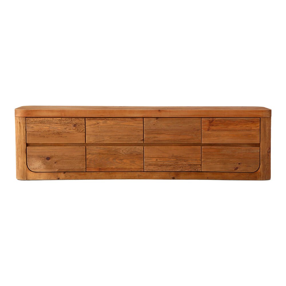 Mueble de TV de pino reciclado Paulino