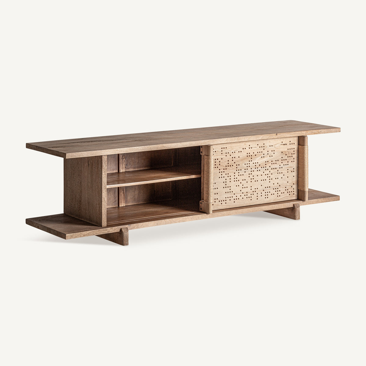 Mueble TV de mango natural Barreta