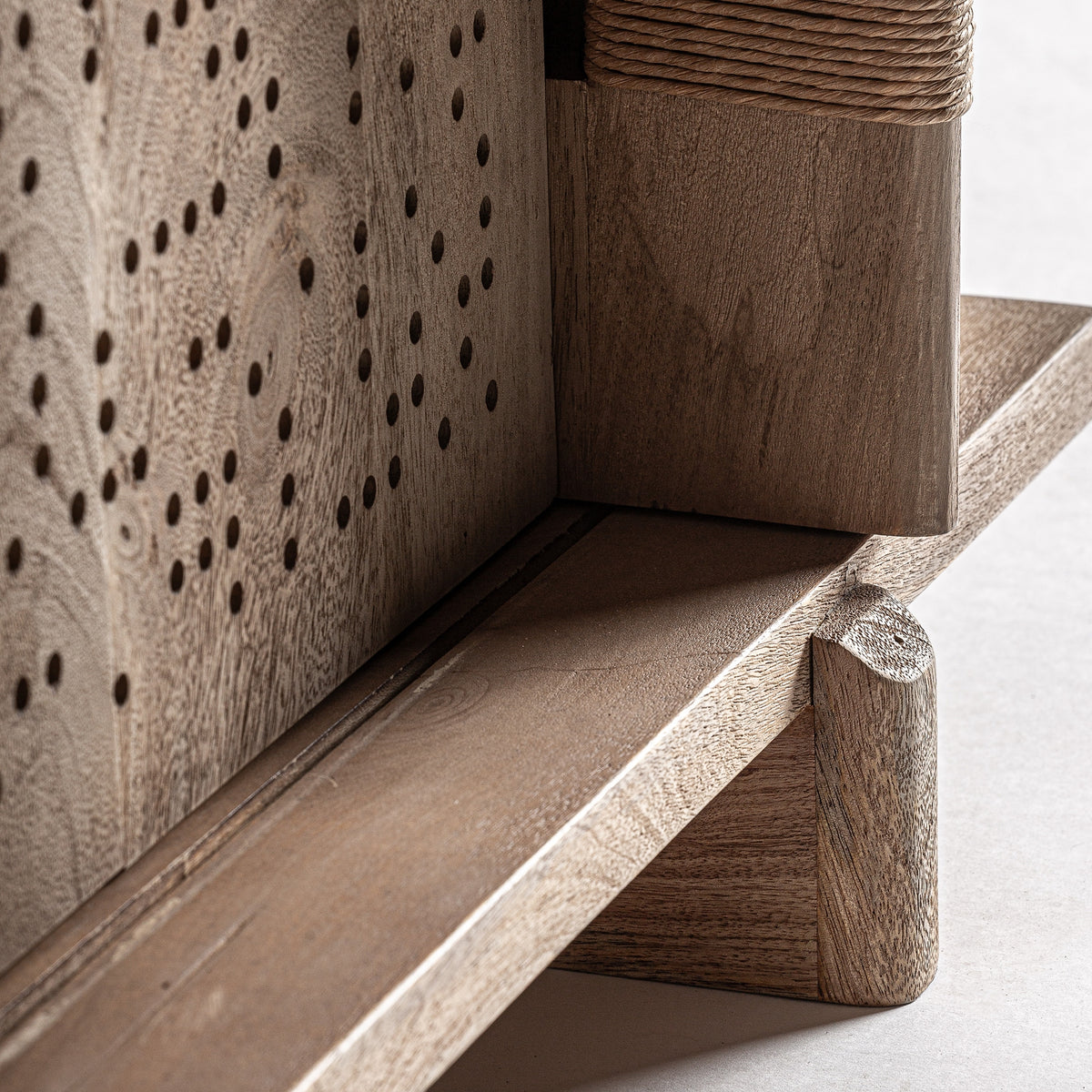 Mueble TV de mango natural Barreta