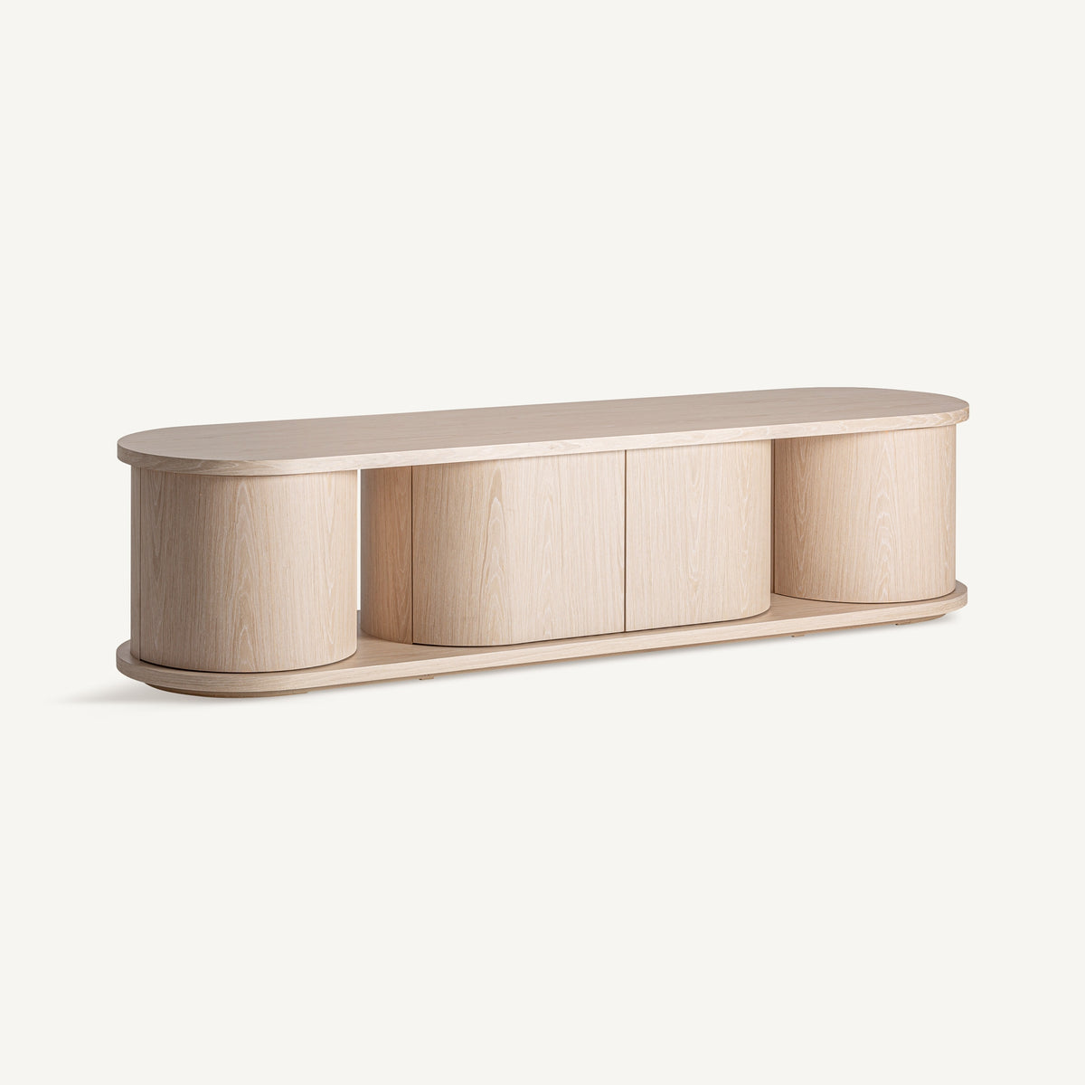 Mueble TV de roble beige Ancão
