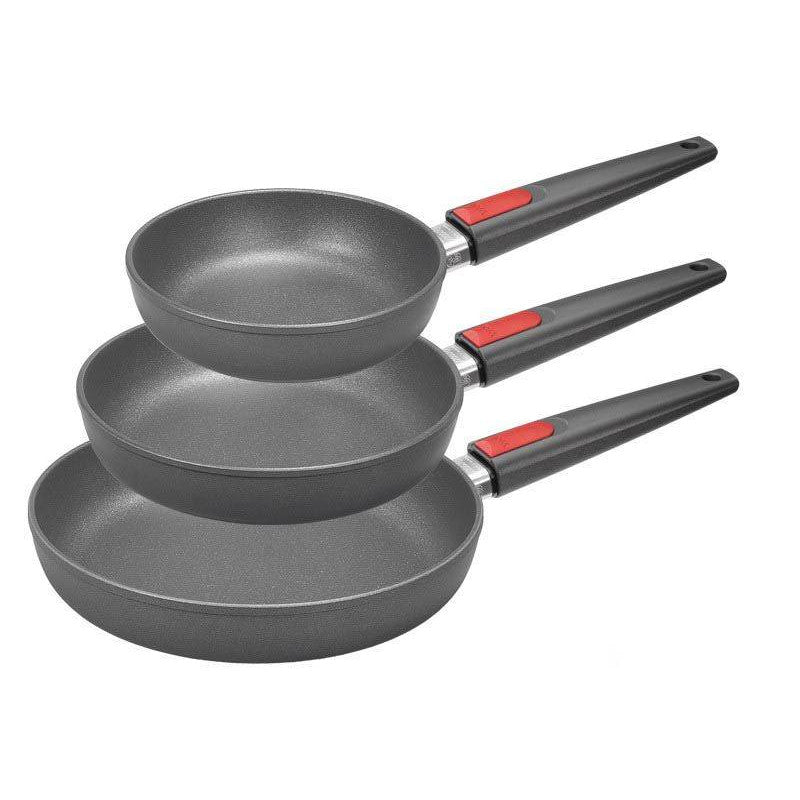 Set de 3 sartenes Woll Titanium Nowo 20, 24 y 28 cm