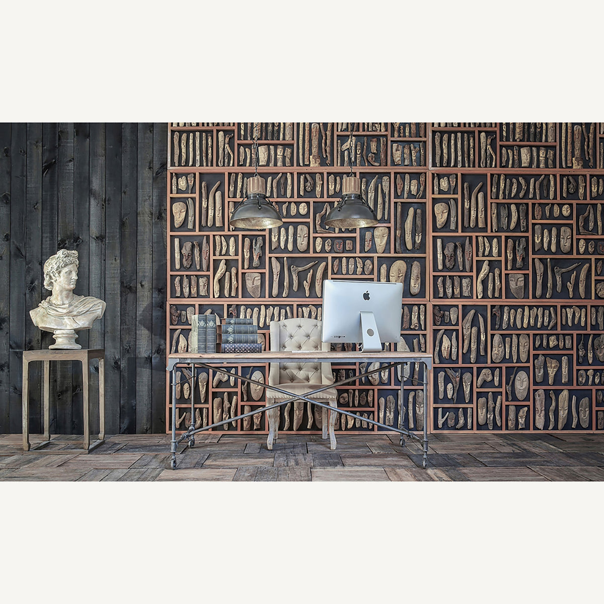 Panel decorativo de madera tropical Marsaxlokk
