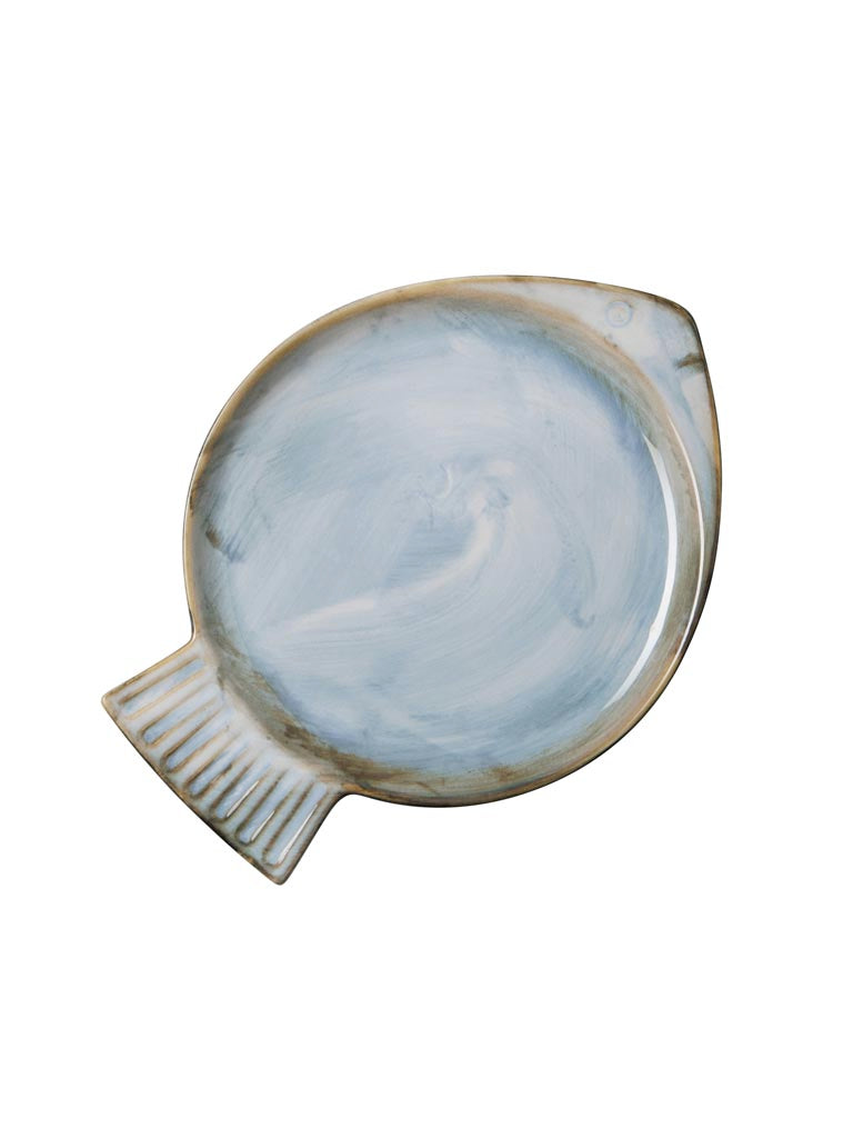 Plato Pequeño Pez Celeste - #pino_y_jacaranda#