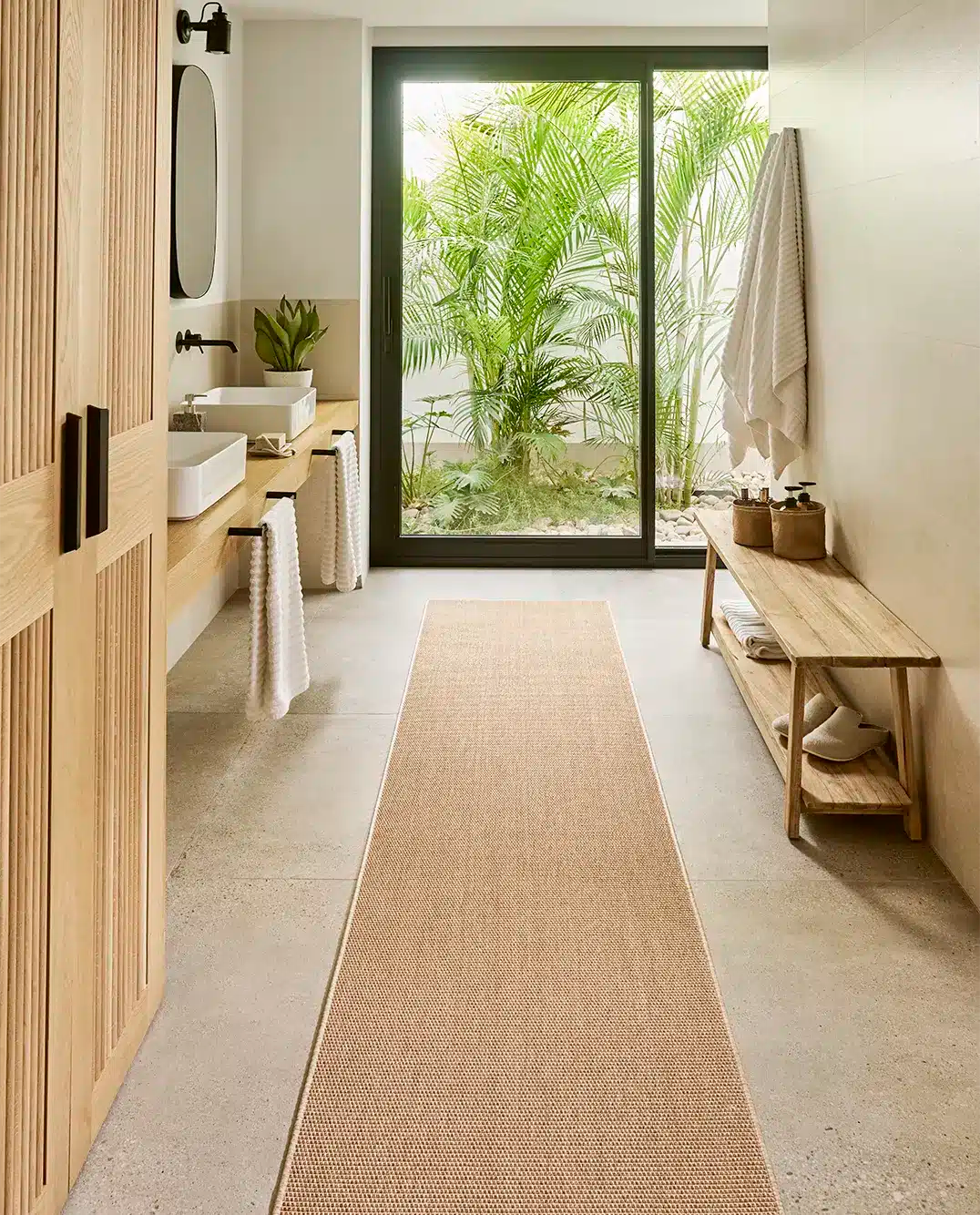 Alfombra Rectangular de Interior y Exterior Palma Rock - #pino_y_jacaranda#