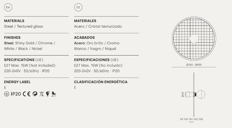 Aplique de Pared Lass - A1053+1225 - #pino_y_jacaranda#