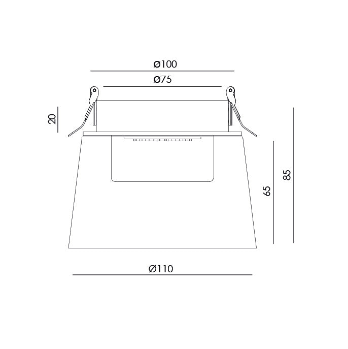 Aplique Empotrable Laf - T0305 - #pino_y_jacaranda#