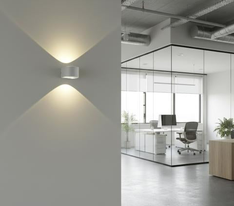 Aplique de pared de exterior Ania - #pino_y_jacaranda#