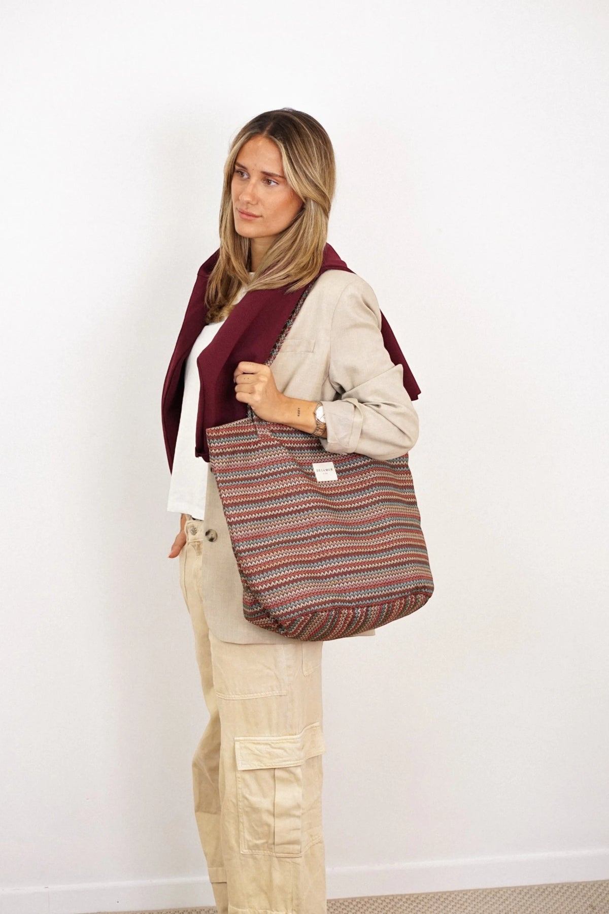 Bolso Grande Cremallera Fron - #pino_y_jacaranda#
