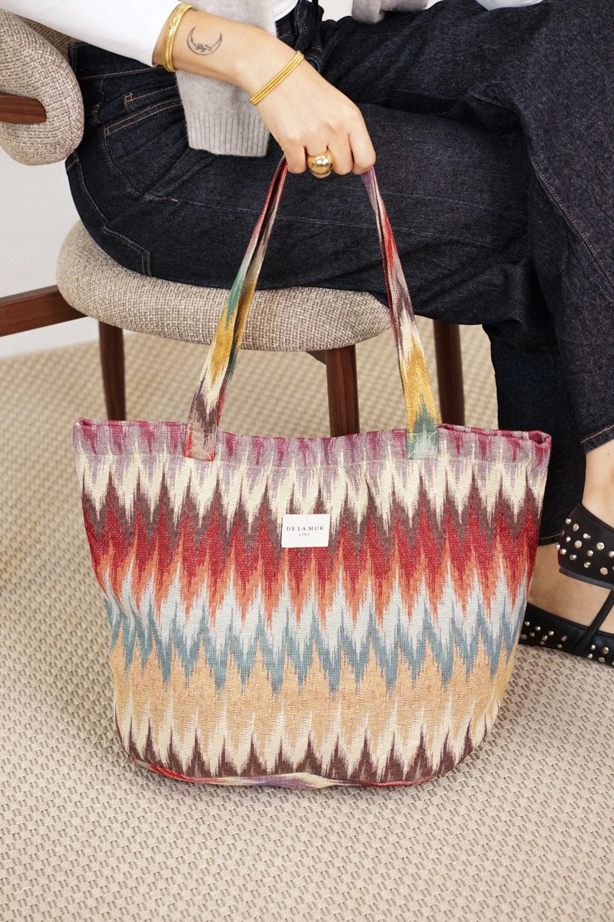 Bolso Grande Cremallera Guana - #pino_y_jacaranda#