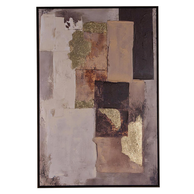Cuadro Abstracto Fragmentos - #pino_y_jacaranda#