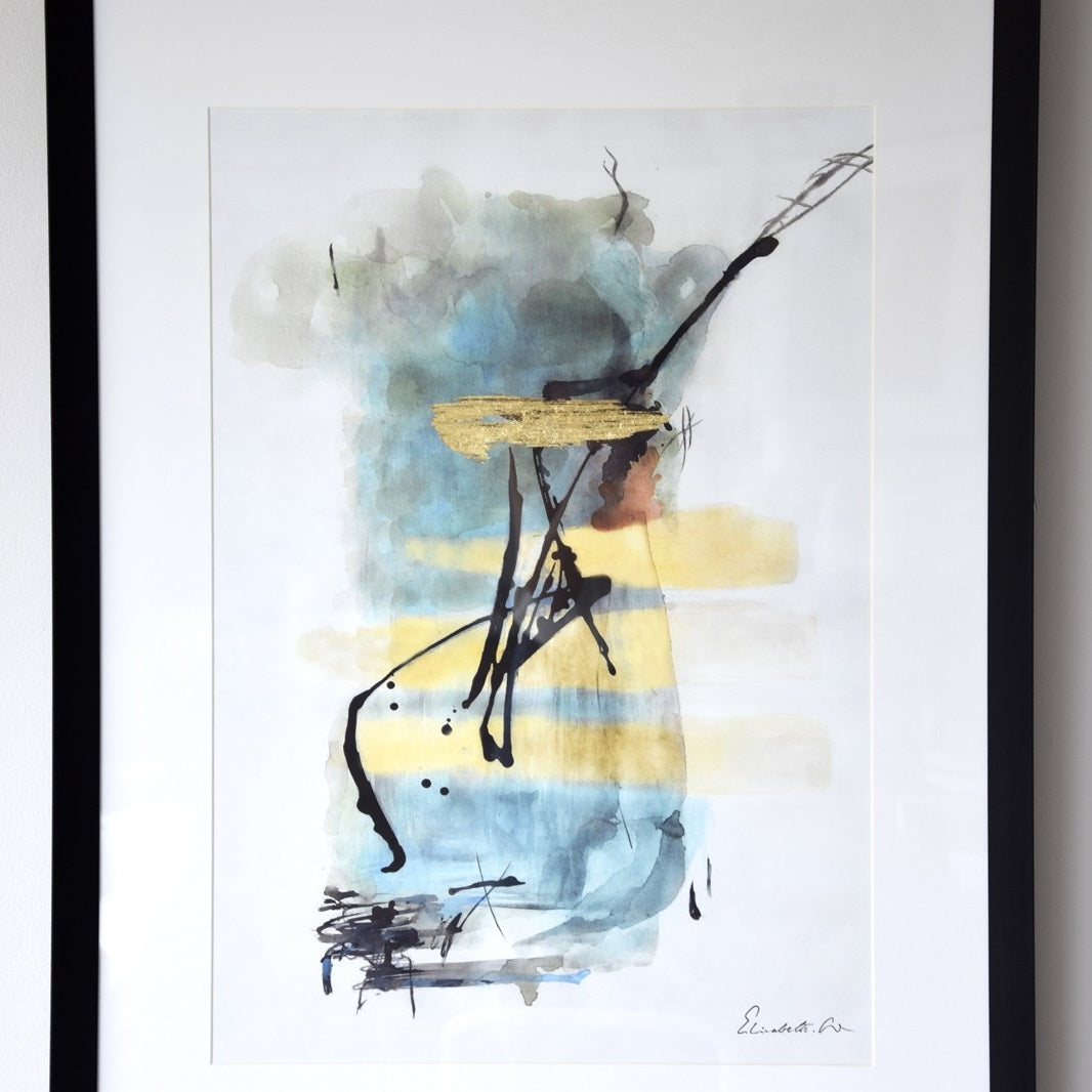 Cuadro Abstracto Trazos - #pino_y_jacaranda#