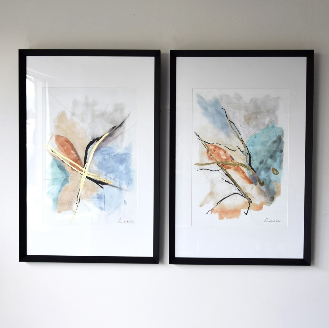 Cuadro Abstracto Trazos - #pino_y_jacaranda#