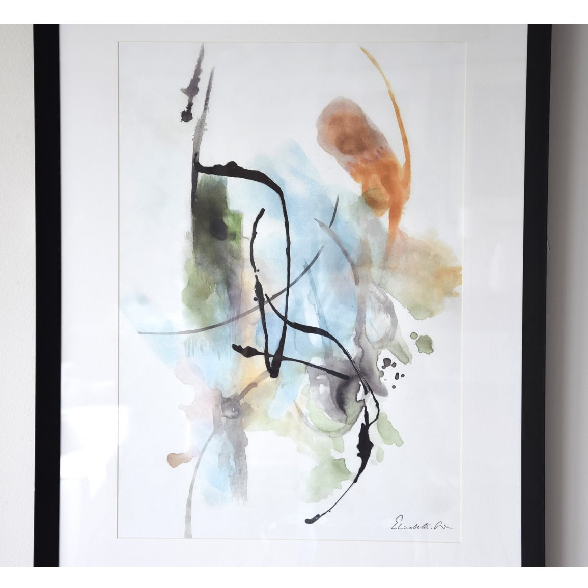 Cuadro Abstracto Trazos - #pino_y_jacaranda#
