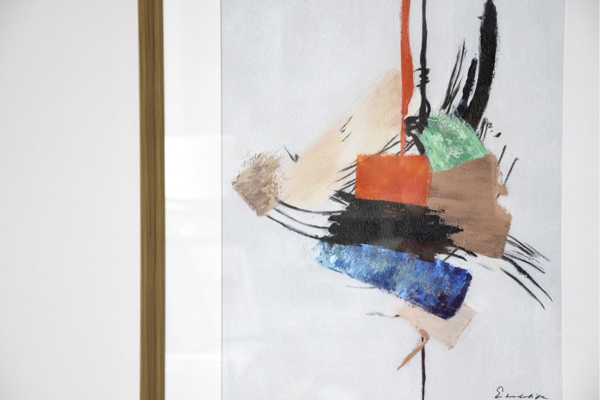 Cuadro Abstracto Trazos - #pino_y_jacaranda#