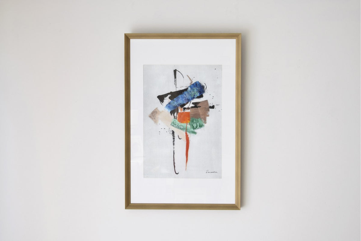 Cuadro Abstracto Trazos - #pino_y_jacaranda#