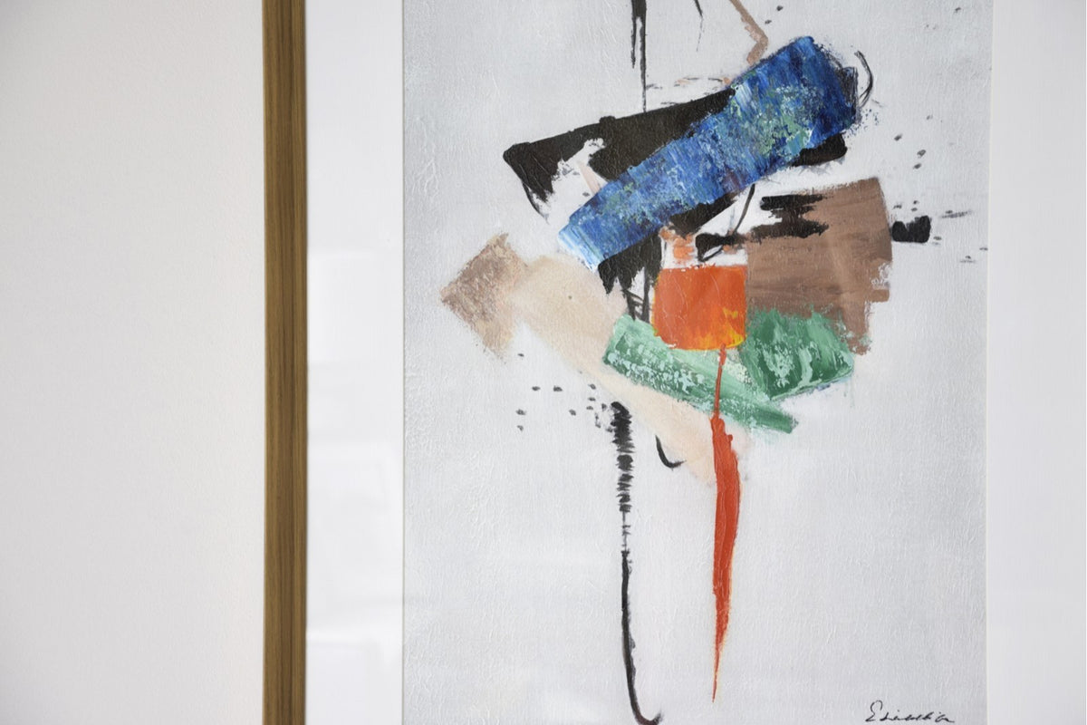 Cuadro Abstracto Trazos - #pino_y_jacaranda#