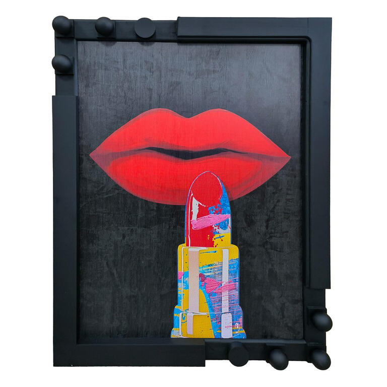 Cuadro Decorativo Boca de Arte - #pino_y_jacaranda#