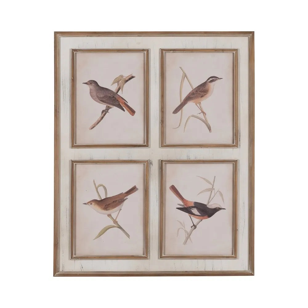 Cuadro Aves del Jardín - #pino_y_jacaranda#