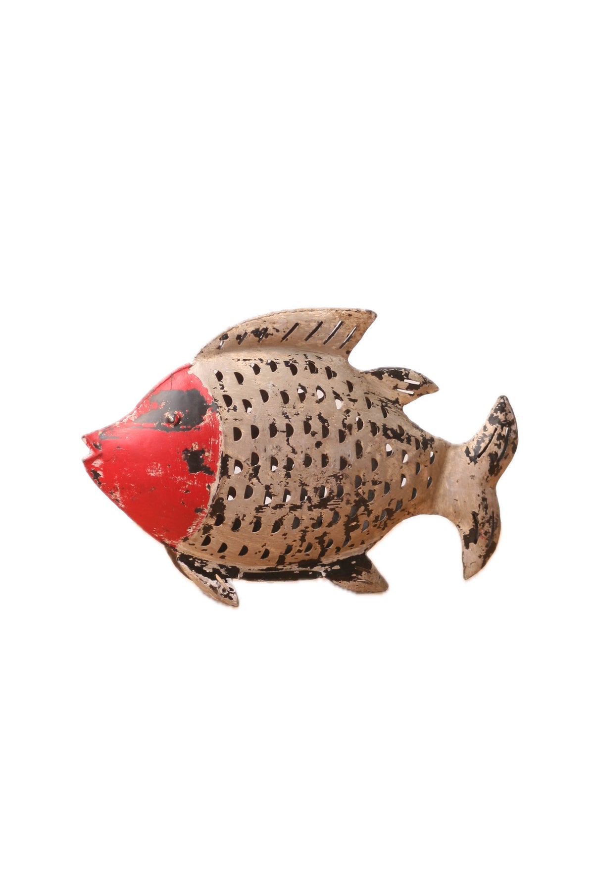 Pez de Hierro Red & Beige - #pino_y_jacaranda#