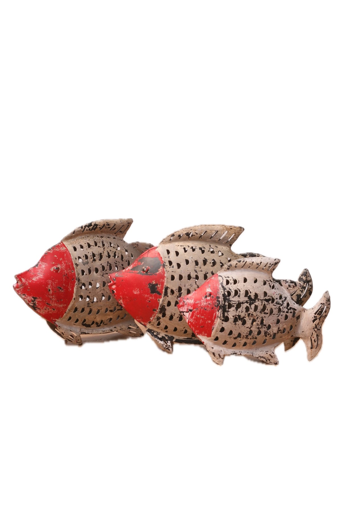 Pez de Hierro Red & Beige - #pino_y_jacaranda#