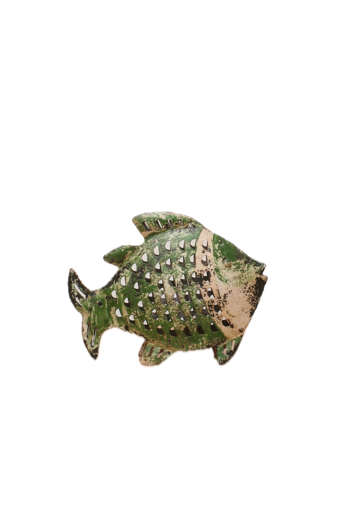 Pez de Hierro Antiguo Verde Beige - #pino_y_jacaranda#