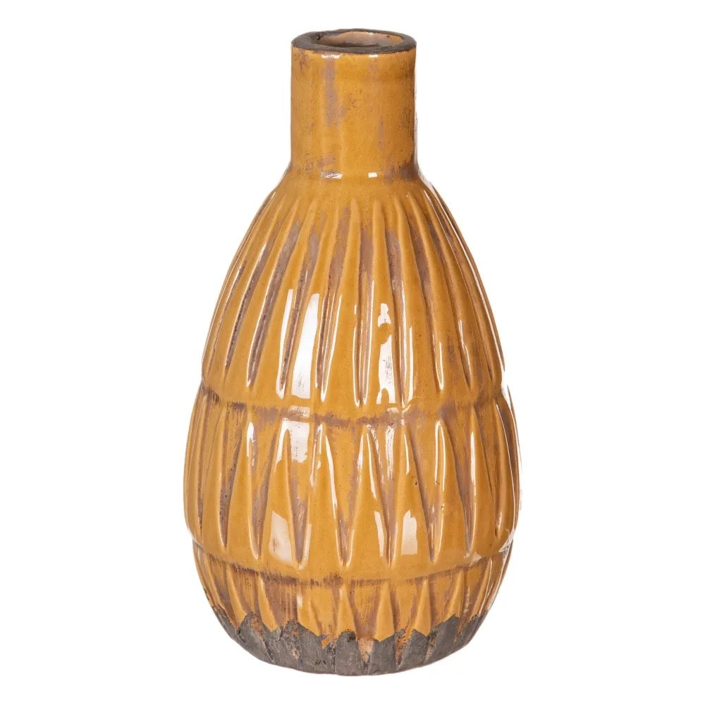 Jarrón Ámbar Artesanal - #pino_y_jacaranda#