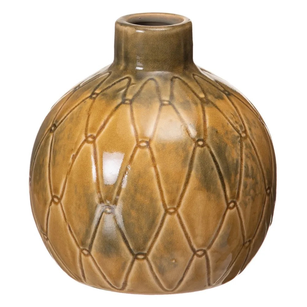 Jarrón Ámbar Artesanal - #pino_y_jacaranda#