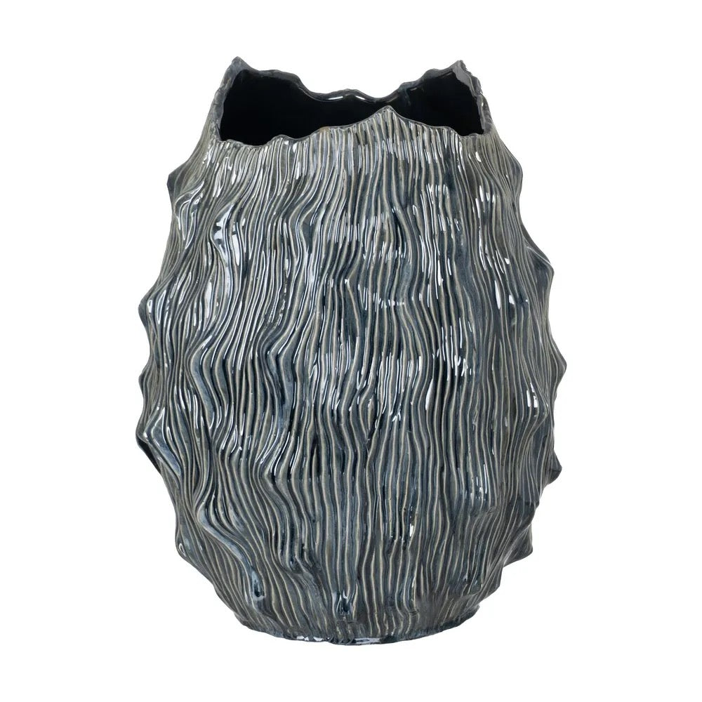 Jarrón Ondas Azules - #pino_y_jacaranda#