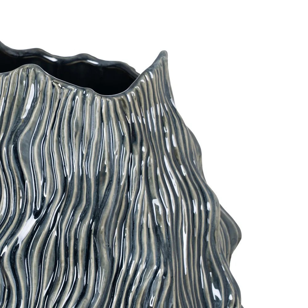 Jarrón Ondas Azules - #pino_y_jacaranda#