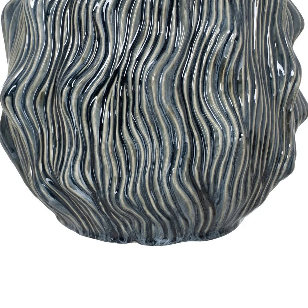 Jarrón Ondas Azules - #pino_y_jacaranda#