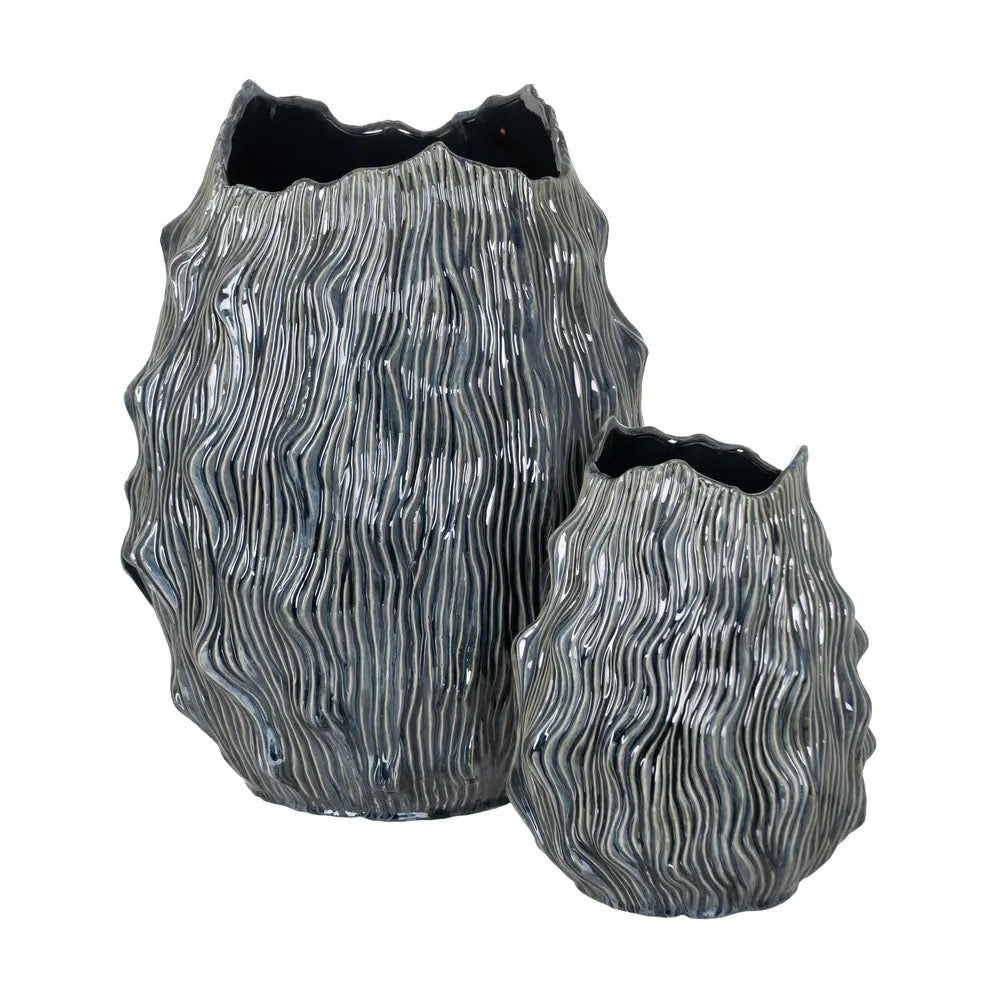 Jarrón Ondas Azules - #pino_y_jacaranda#
