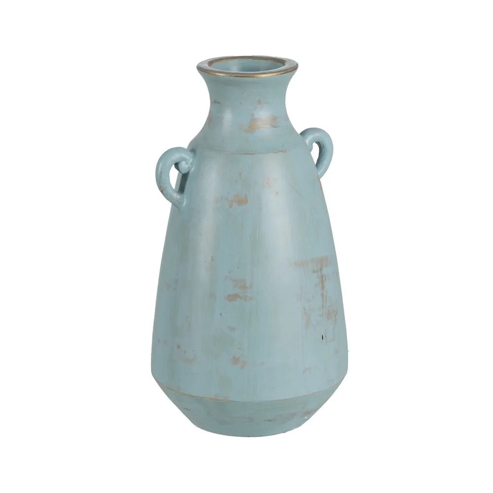 Jarrón Turquesa Terracota - #pino_y_jacaranda#